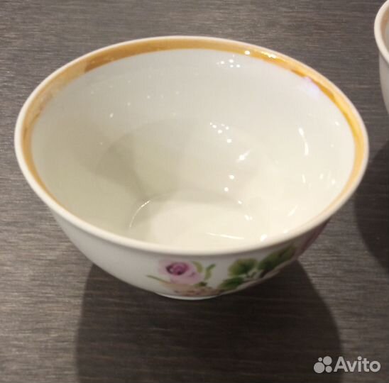 Пиала кружка, фарфоровая винтажная 1990 года