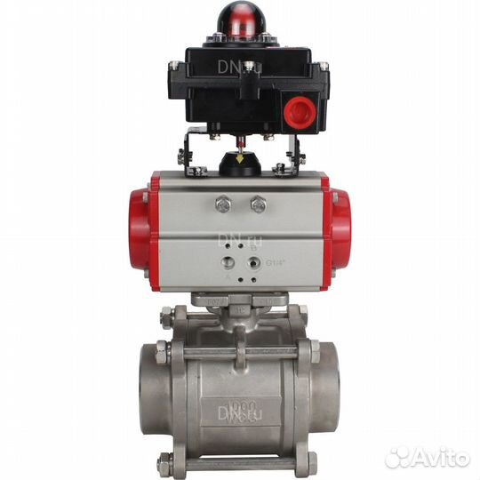 Кран шаровой DN.ru BV3232P(3pc) -FP-W-ISO-H Ду15 Ру63 SS316 полнопроходной под приварку, корпус - не