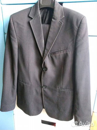 Костюм школьный (пиджак +брюки), рост 146-152