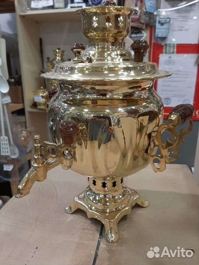 Самовары тульские. Новые. Латунь