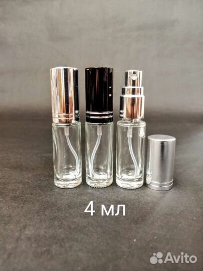 Флаконы для духов, прозрачное стекло, 4-30мл