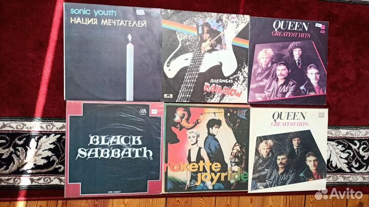 Виниловые пластинки рок. лот 3