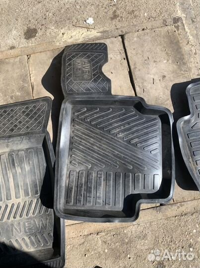 Автомобильные коврики резиновые chevrolet aveo т25