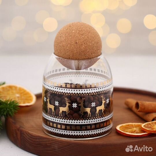 2 шт. Новый год. Банка для хранения 'Время чудес'