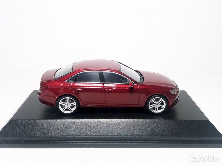 Cкид-кa 1/43 Audi A4 B9 Ауди А4 седан 2015 красн