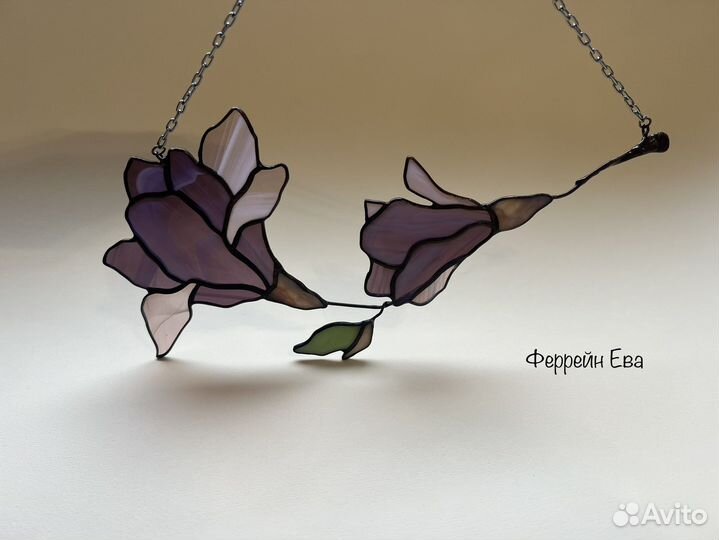 Подвеска «Магнолия» декор витраж