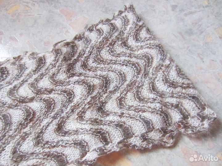 Шарф из натурального пуха