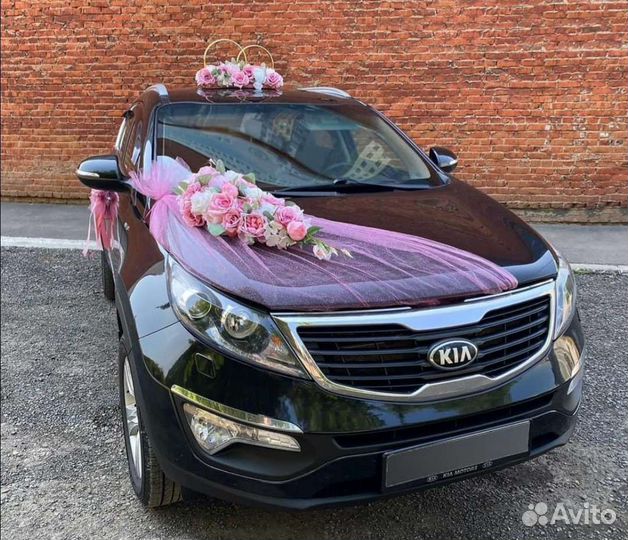 Свадебные украшения на машину