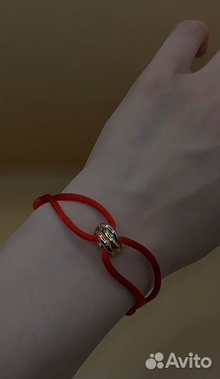 Cartier trinity браслет серебро