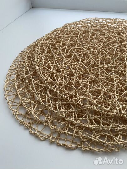 Салфетка плейсмат, салфетка сервировочная, ротанг
