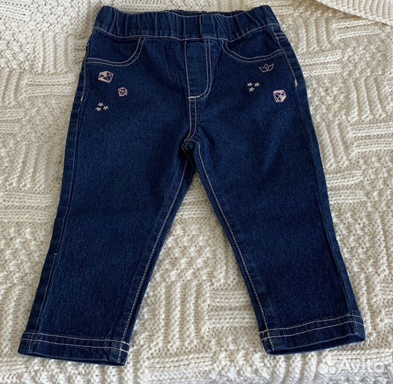 Джинсы для девочки на рост 80 см