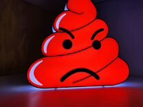 Светильник смайл poop emoji