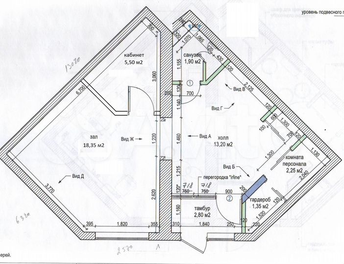 Свободного назначения, 48.2 м²