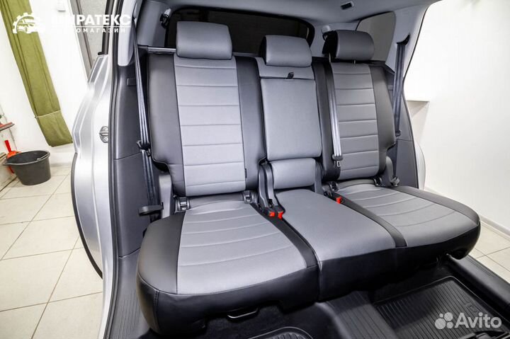 Авточехлы Шкода Кодиак / Экокожа Полоса