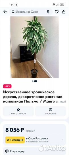 Искусственное дерево Манго