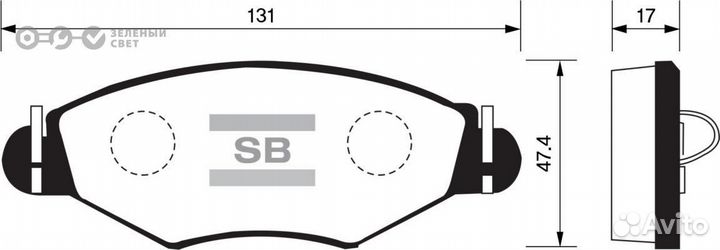 Sangsin brake SP1179 Колодки тормозные передние pe