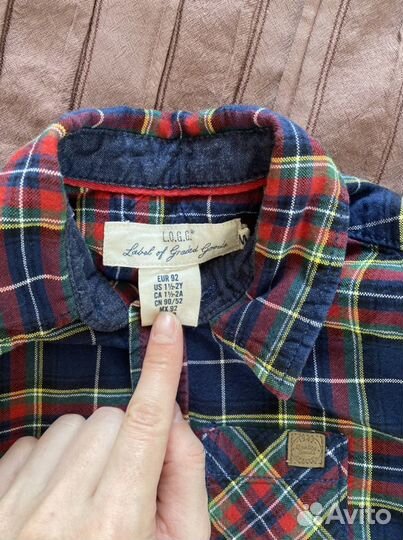 Рубашка на мальчика 92