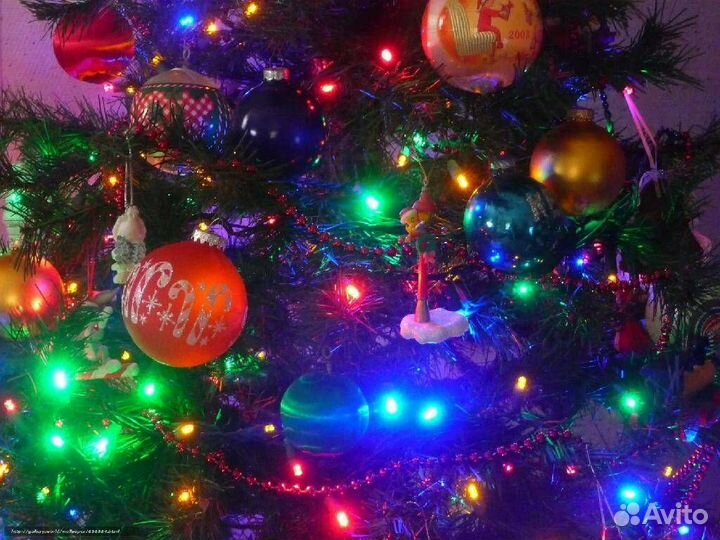 Гирлянда новогодняя на елку (4-ех размеров)