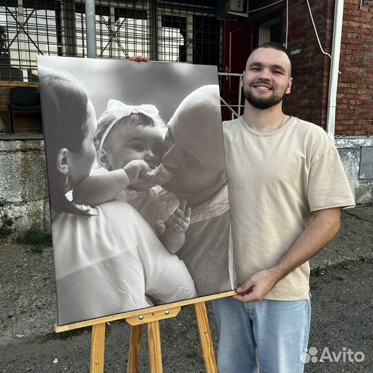 Портрет по фото, портрет на холсте