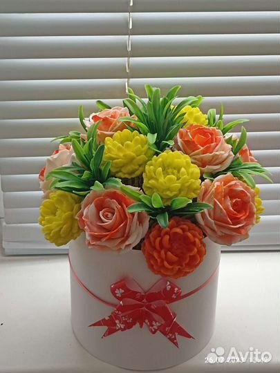 Букет цветов из мыла