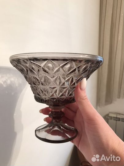 Вазочки цветное стекло винтаж СССР новые