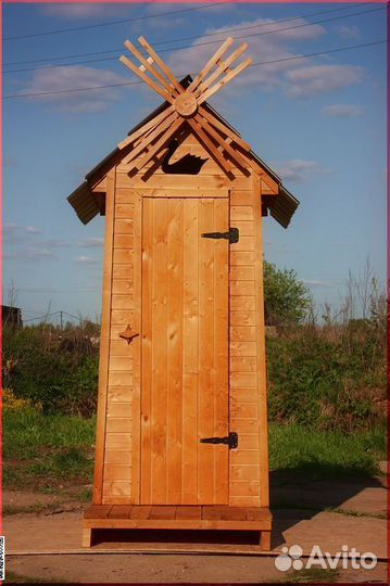 Уличный туалет деревянный JWL461