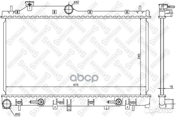 10-26649-SX радиатор системы охлаждения АКПП S