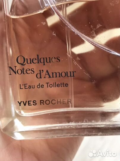 Туалетная вода духи yves rocher notes d'amour