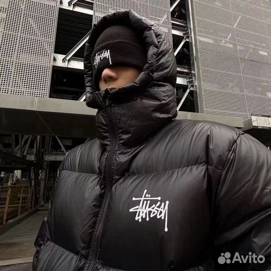 Пуховик Stussy (серый внутри)