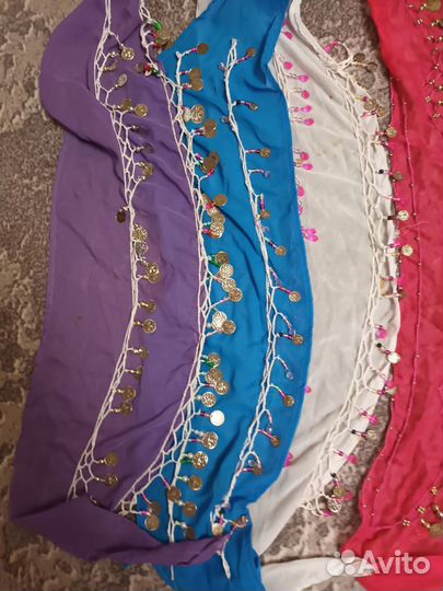 Платок -пояс для восточных танцев 5 шт