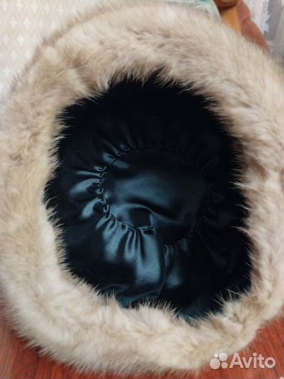 Шапка женская из норки и каракуля