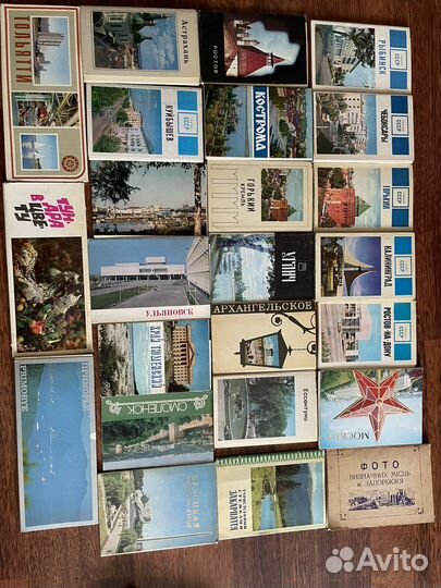 Открытки СССР наборы города музеи страны