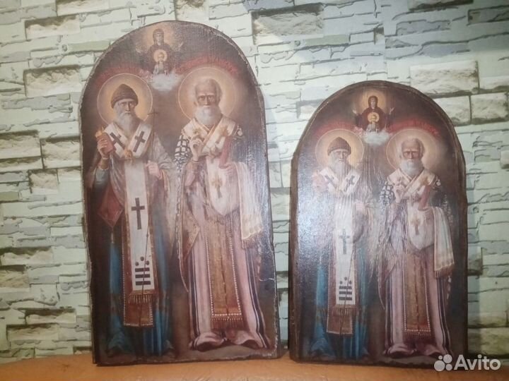Большие иконы свв Троица,Спиридон Тр,Сергий Р