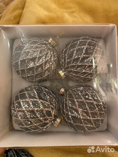 Елочные игрушки стекло набор Европа