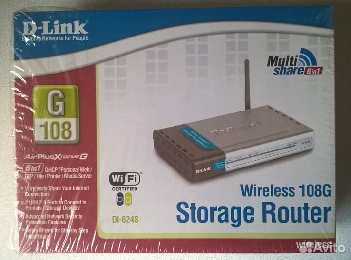 Роутер беспроводный Wi-Fi D-Link DI-624S