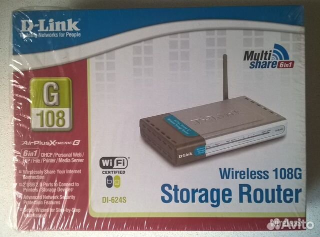 Роутер беспроводный Wi-Fi D-Link DI-624S
