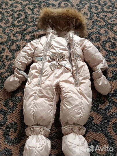 Зимний комбинезон конверт для девочки