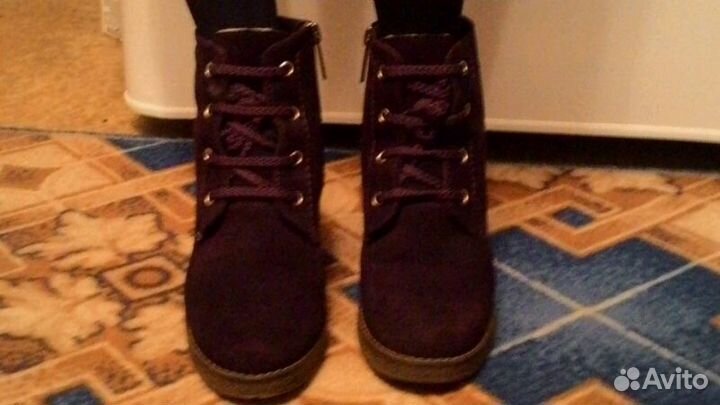 Зимние ботинки на овчине