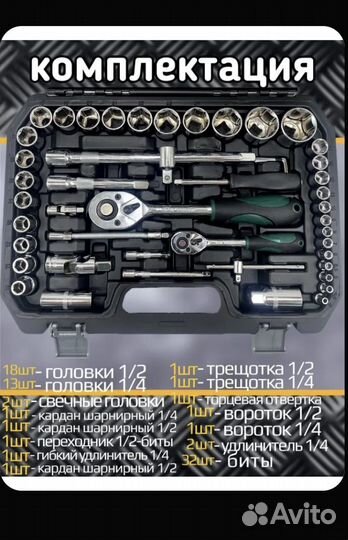 Набор инструментов 94 предмета