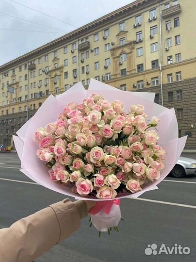 Цветы розы букет