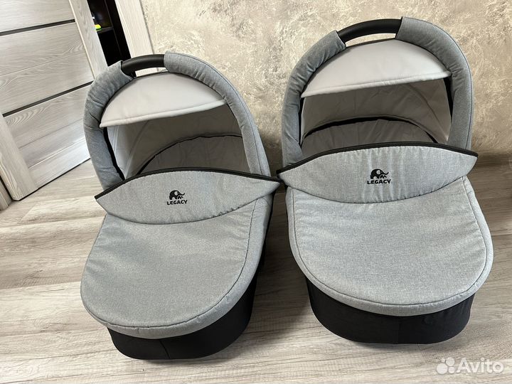 Коляска для двойни legacy mira 2 в 1
