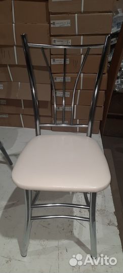Стул Трилогия хром ваниль