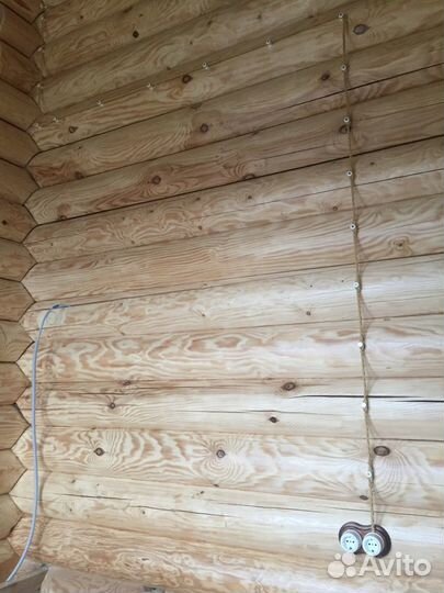 Шлифовка бревна и сруба