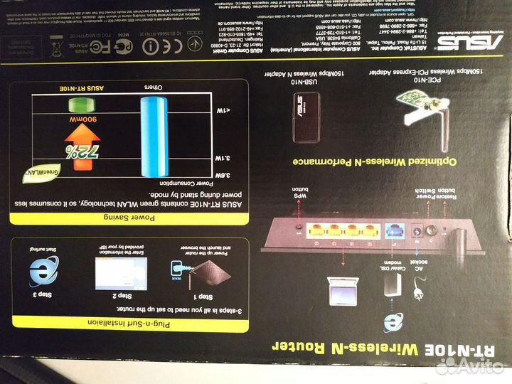 Wifi роутер Asus RT -N10E