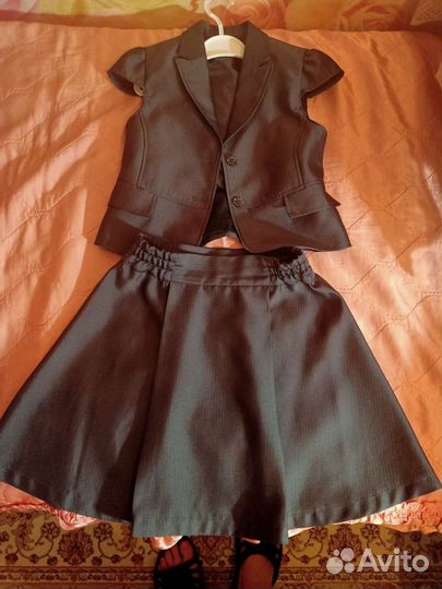 Форма школьная на девочку тройка 1-2 класс р.128