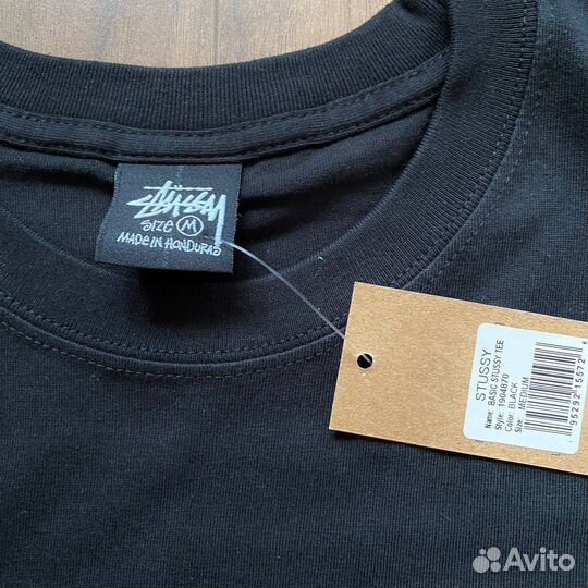 Футболка Stussy basic черная (оригинал) М