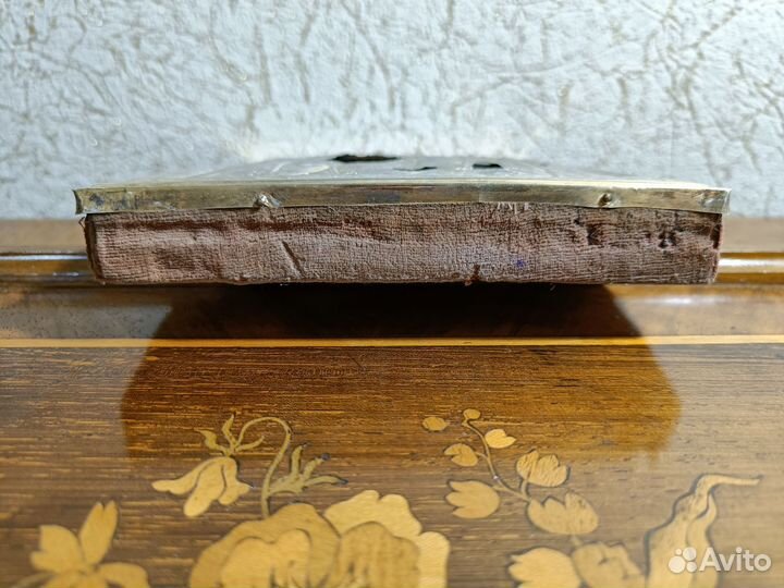 Икона Тихвинская пб в серебряном окладе