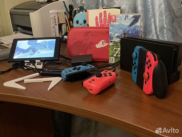 Nintendo switch rev 2 32 gb/128gb с играми