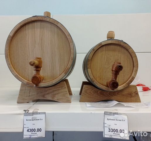 Бочки дубовые 3л, 5 л, 10 л