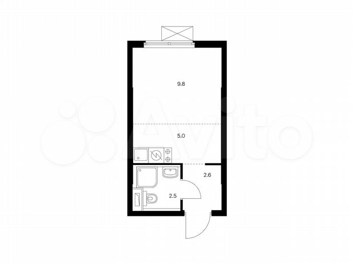 Квартира-студия, 19,9 м², 13/17 эт.